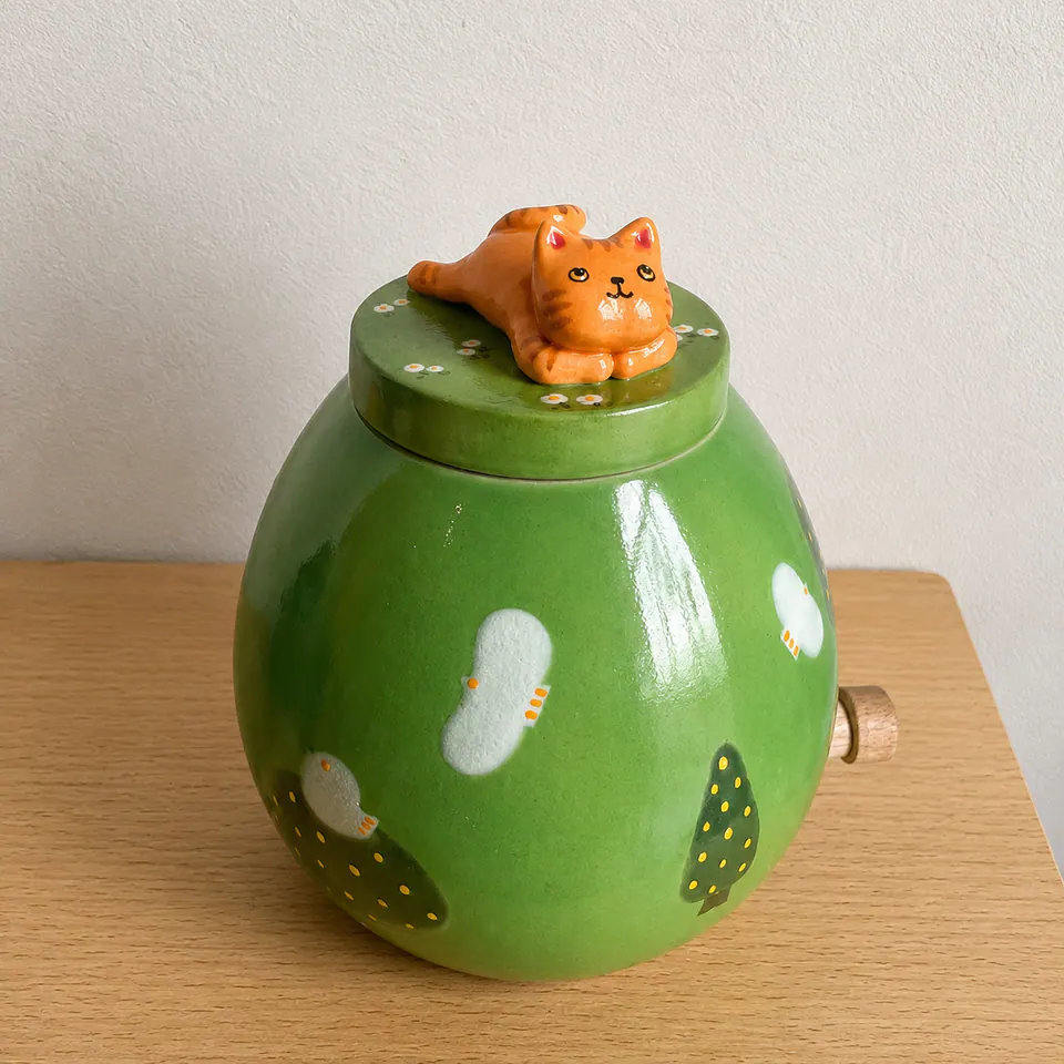 Sculptural ceramic urns, an example of our handcrafted ceramic collection