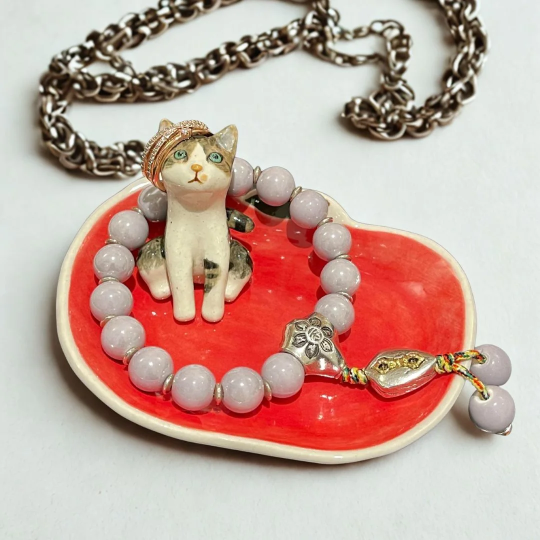 Companion jewelry trays, an example of our handcrafted ceramic collection